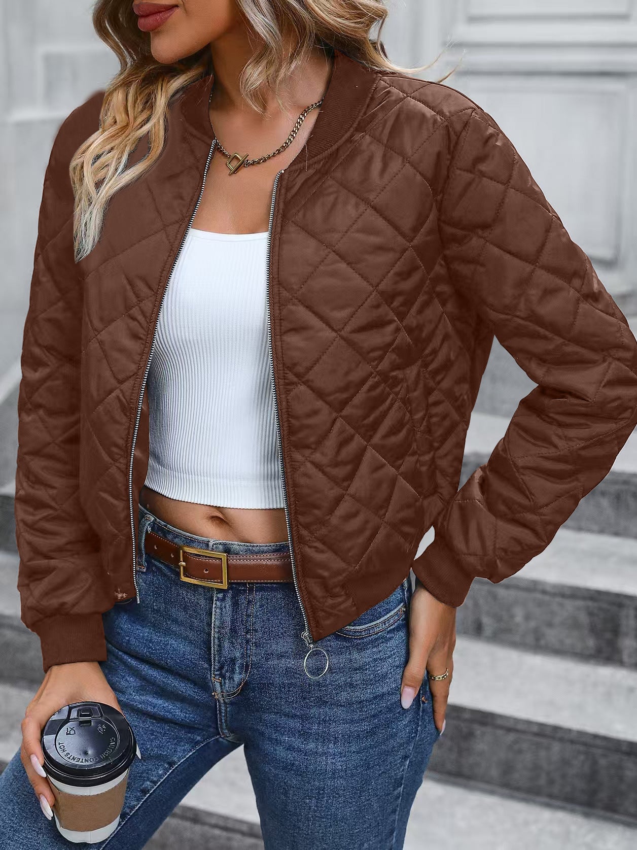 Womens quilted jacket