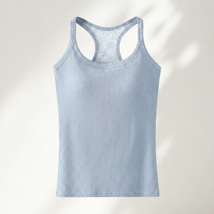 Womens Racerback Camisole with Chest Pads