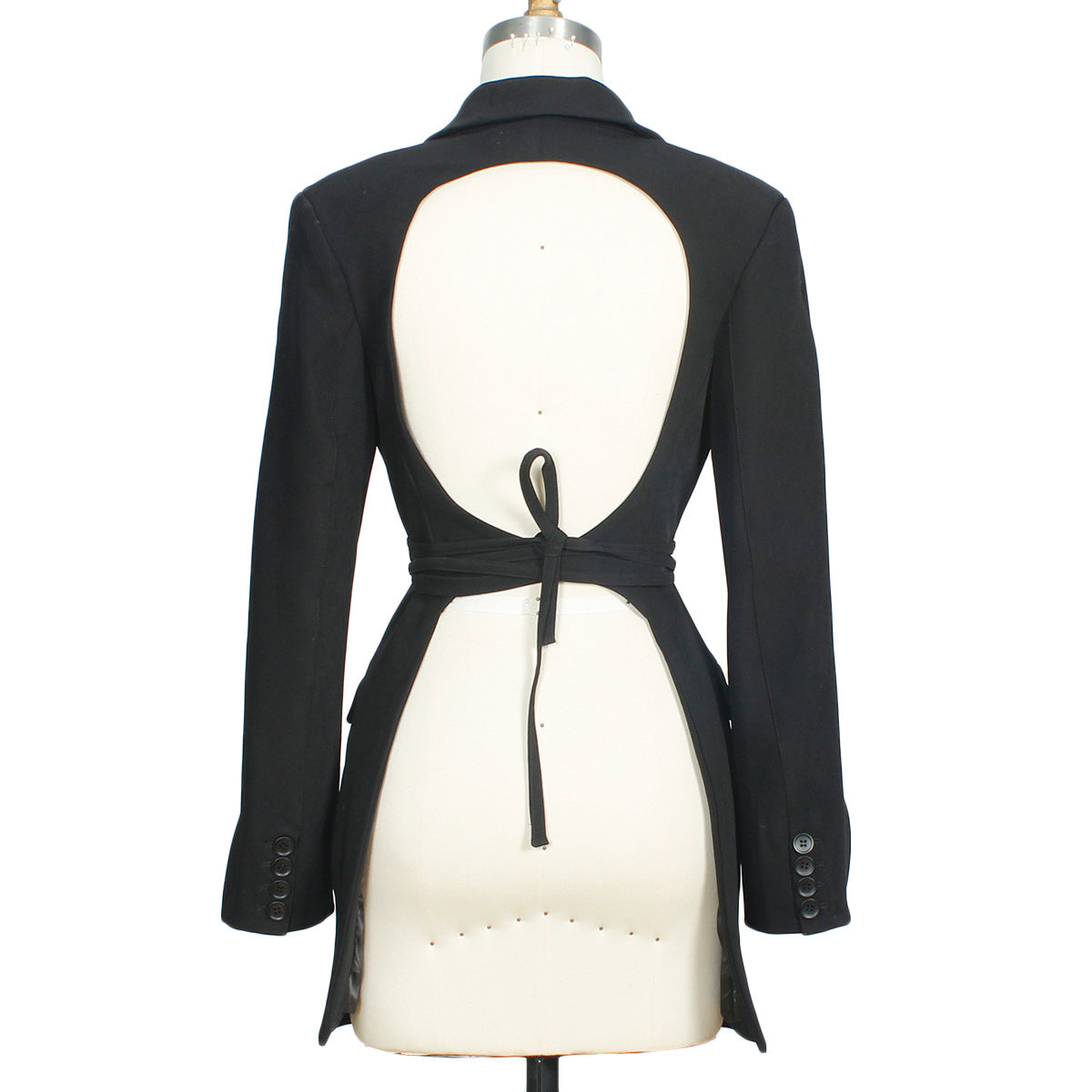 Womens Retro Backless Blazer