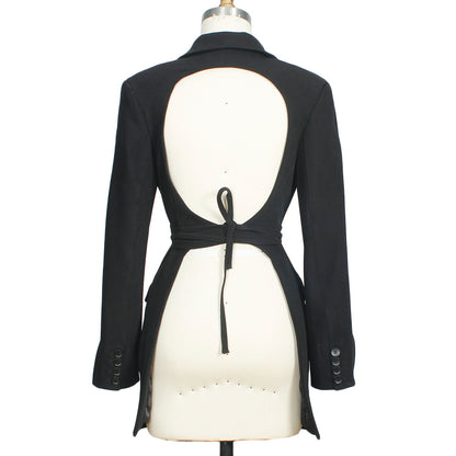 Womens Retro Backless Blazer