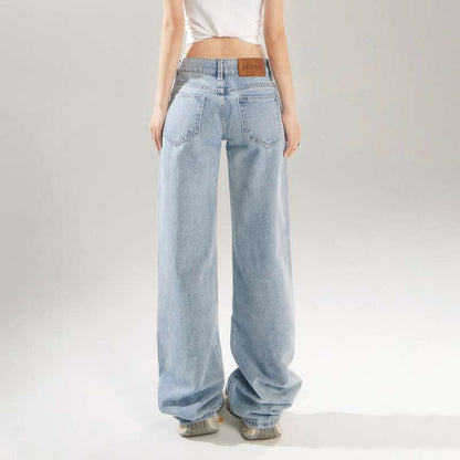 Womens Retro Wide Leg Jeans