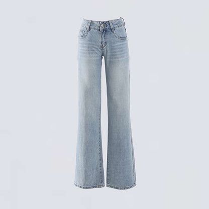 Womens Retro Wide Leg Jeans