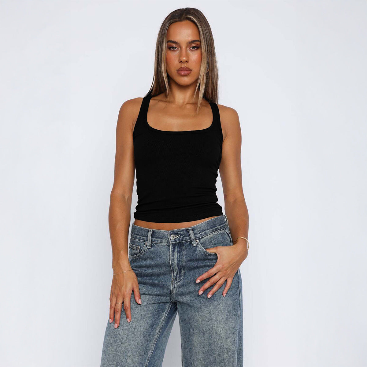 Womens Ribbed Camisole Top