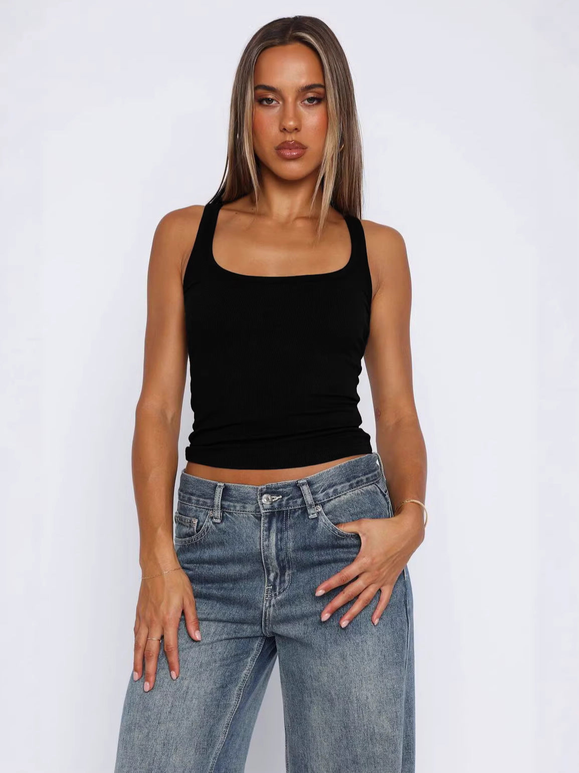 Womens Ribbed Camisole Top