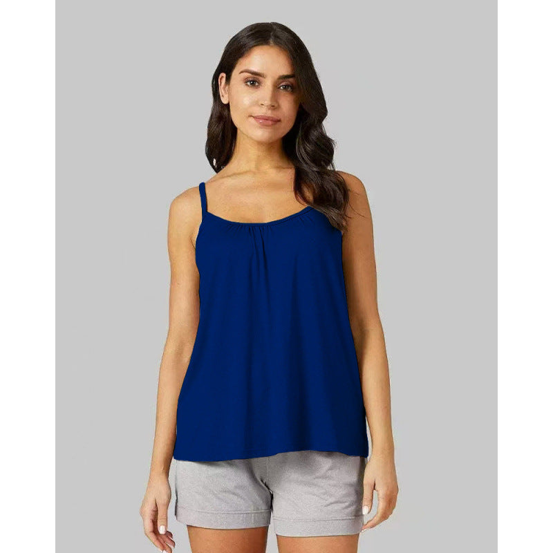 Womens Ribbed Stretch Camisole Vest