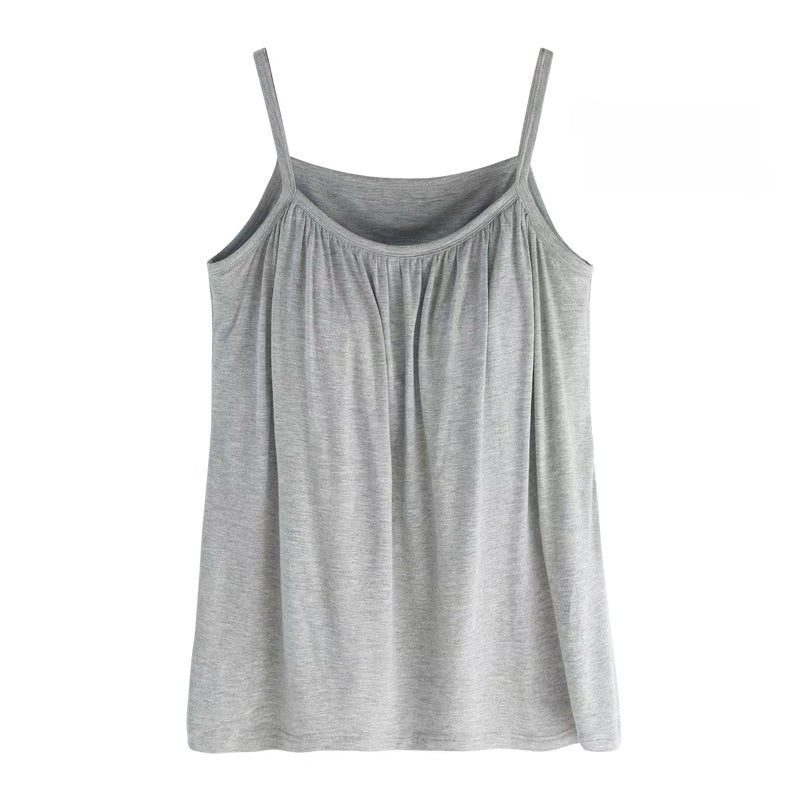Womens Ribbed Stretch Camisole Vest
