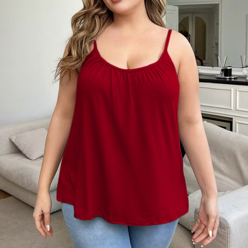 Womens Ribbed Stretch Camisole Vest