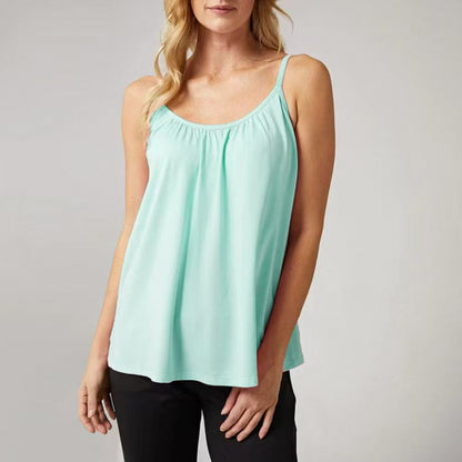 Womens Ribbed Stretch Camisole Vest