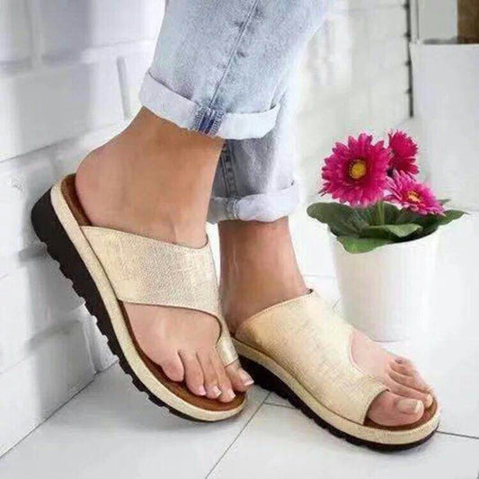 Womens Roman Leather Slippers