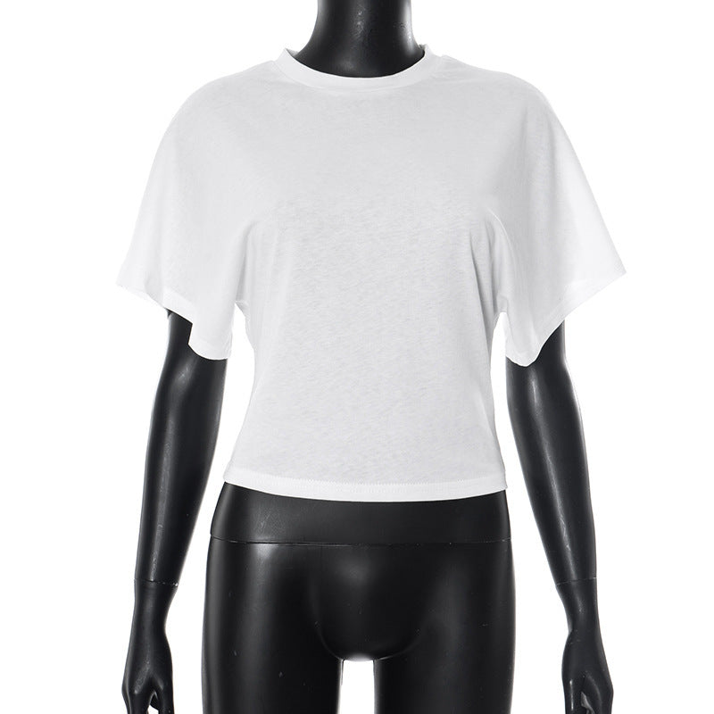 Womens Round Neck Short Sleeve Shirt