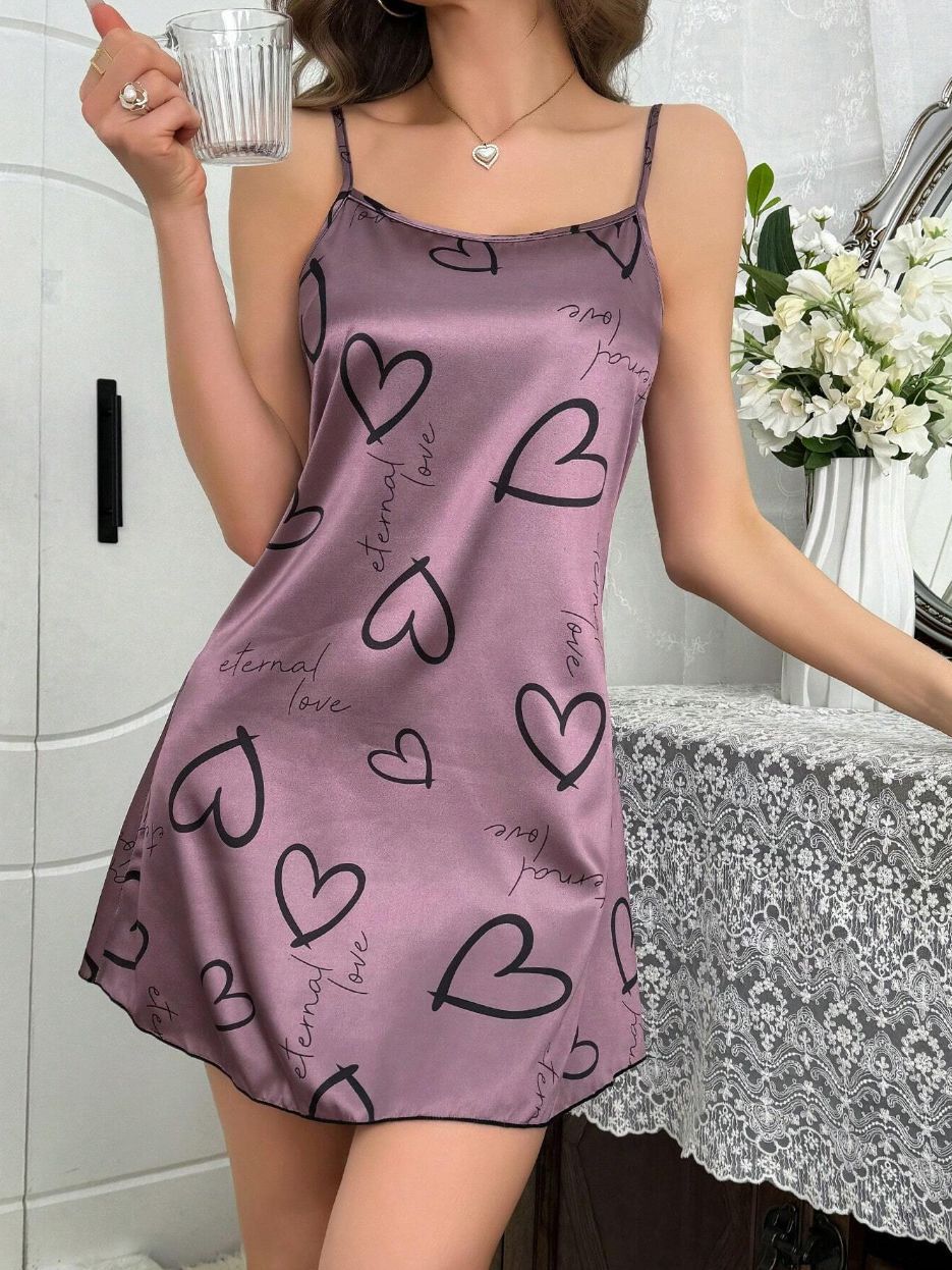 Womens Satin Backless Nightgown