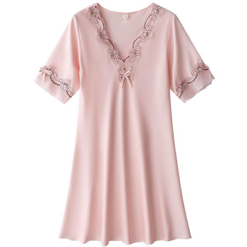 Womens Satin Lace Nightgown