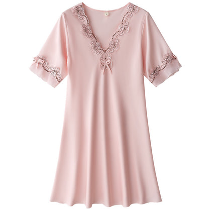 Womens Satin Lace Nightgown