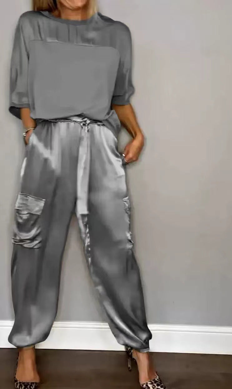 Womens Satin Set
