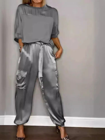 Womens Satin Set