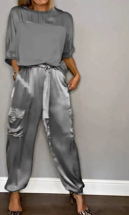 Womens Satin Set