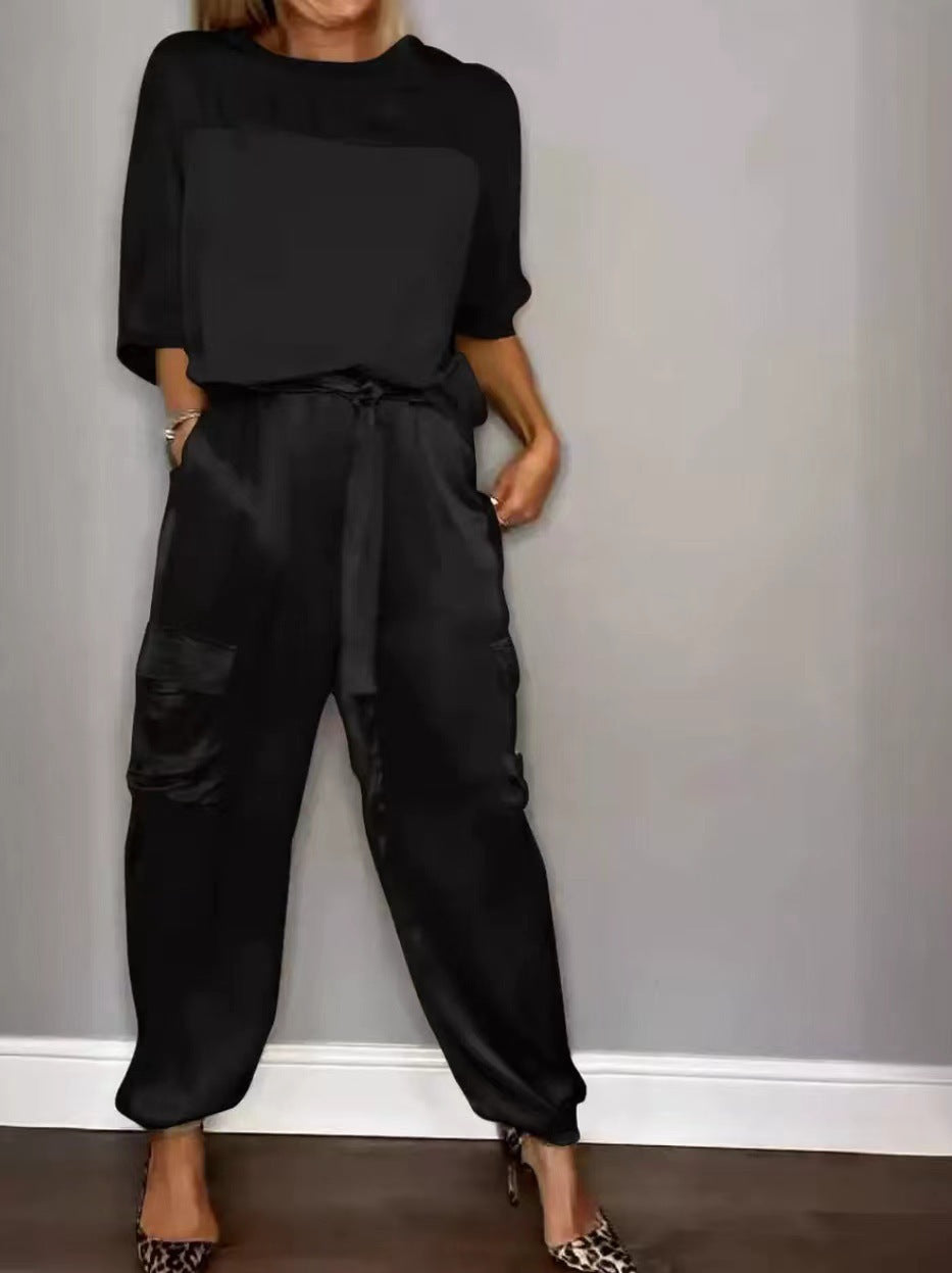 Womens Satin Set