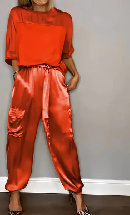 Womens Satin Set