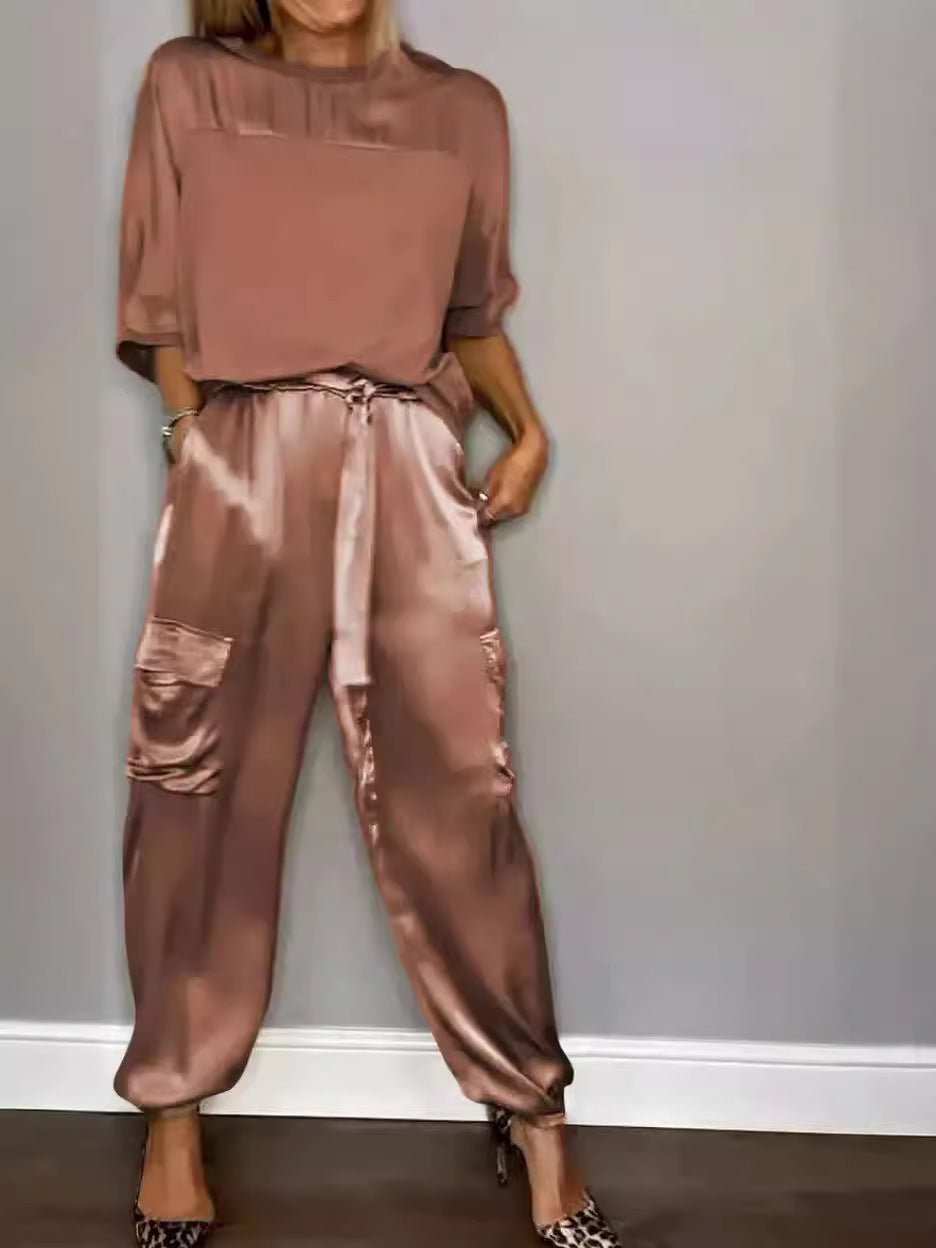 Womens Satin Set