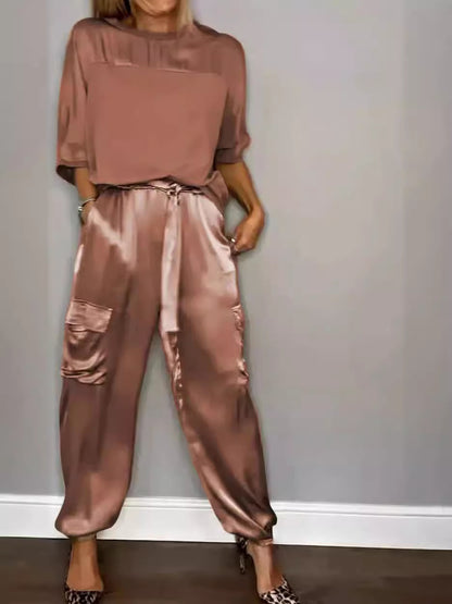Womens Satin Set