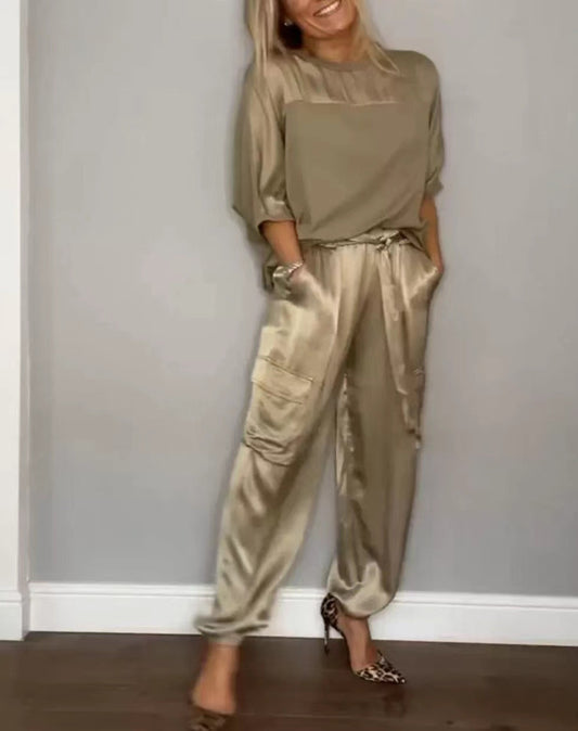 Womens Satin Set