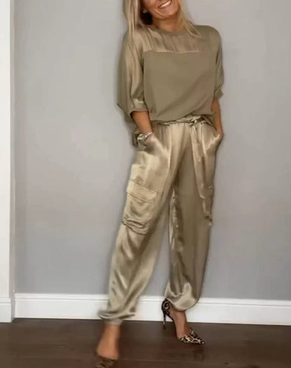 Womens Satin Set