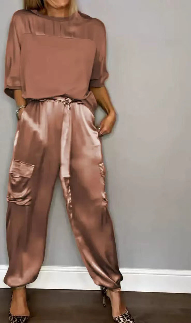 Womens Satin Set