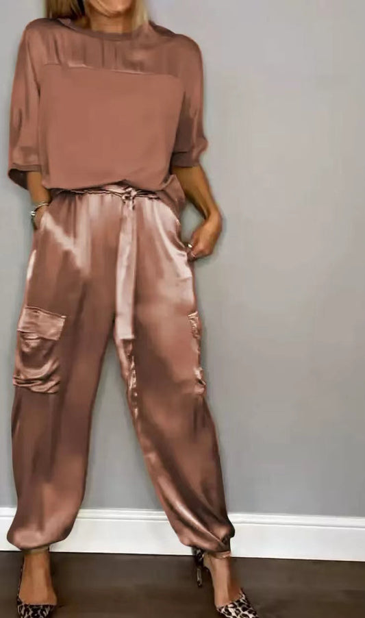 Womens Satin Set