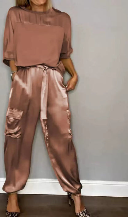 Womens Satin Set