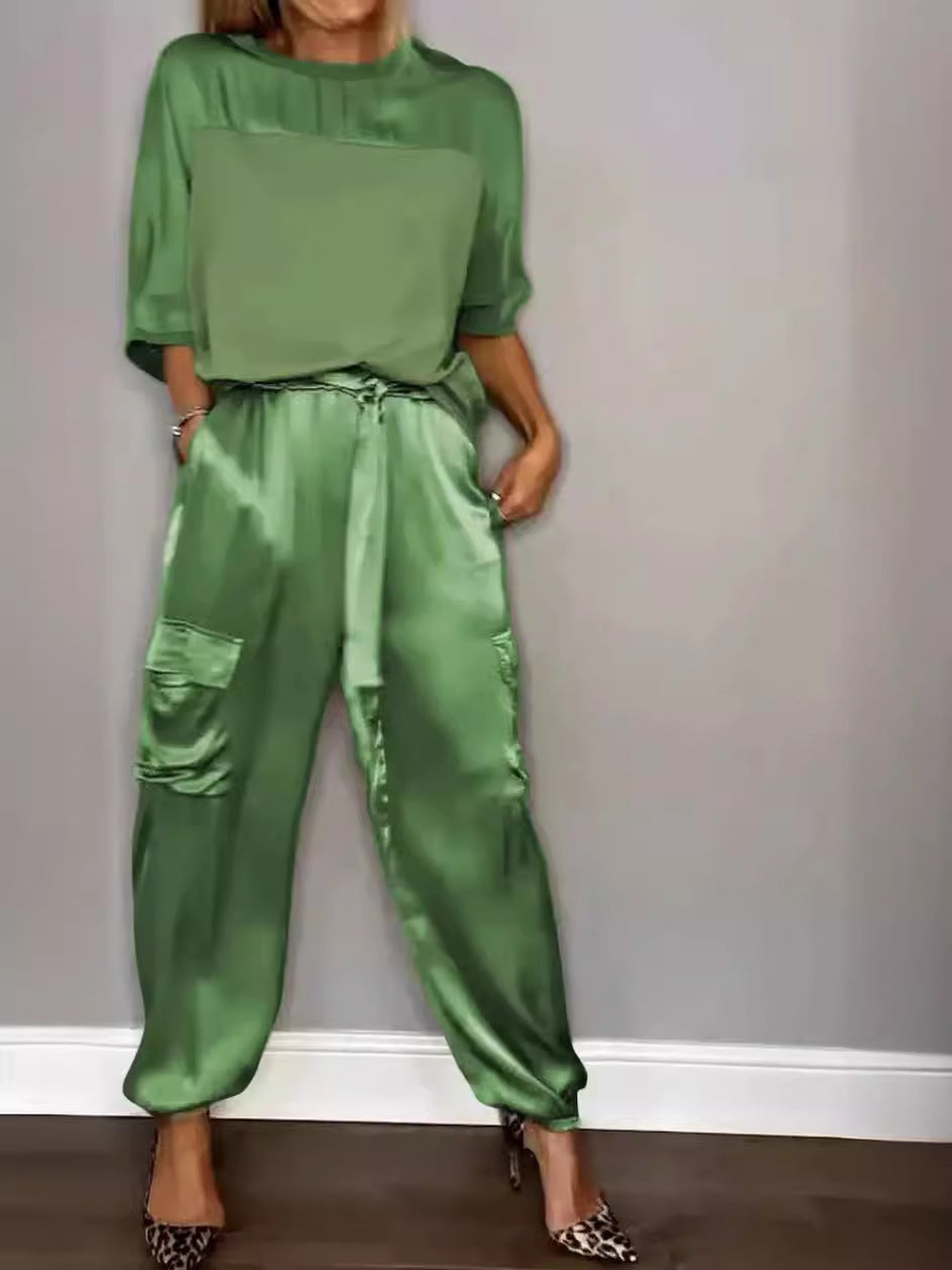 Womens Satin Set
