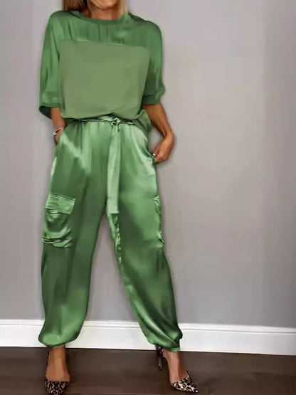 Womens Satin Set