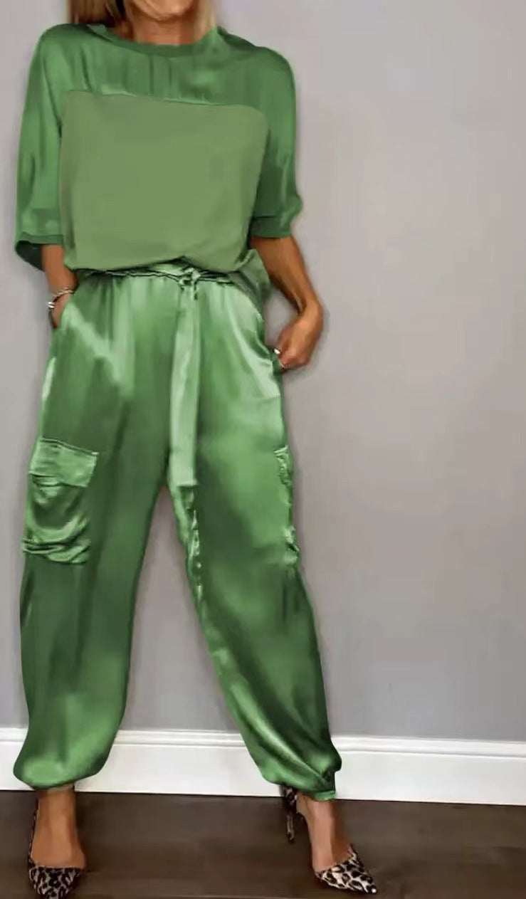 Womens Satin Set
