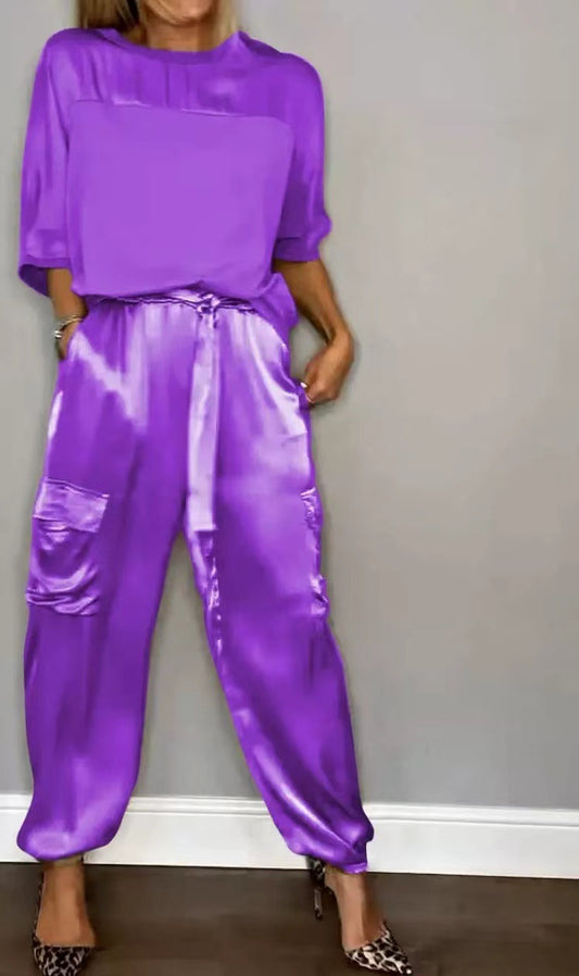 Womens Satin Set