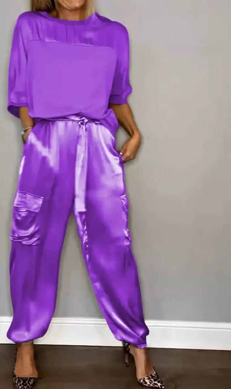 Womens Satin Set