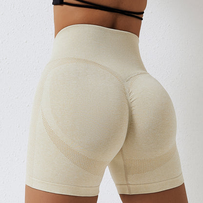 Womens Seamless High Waist Yoga Shorts
