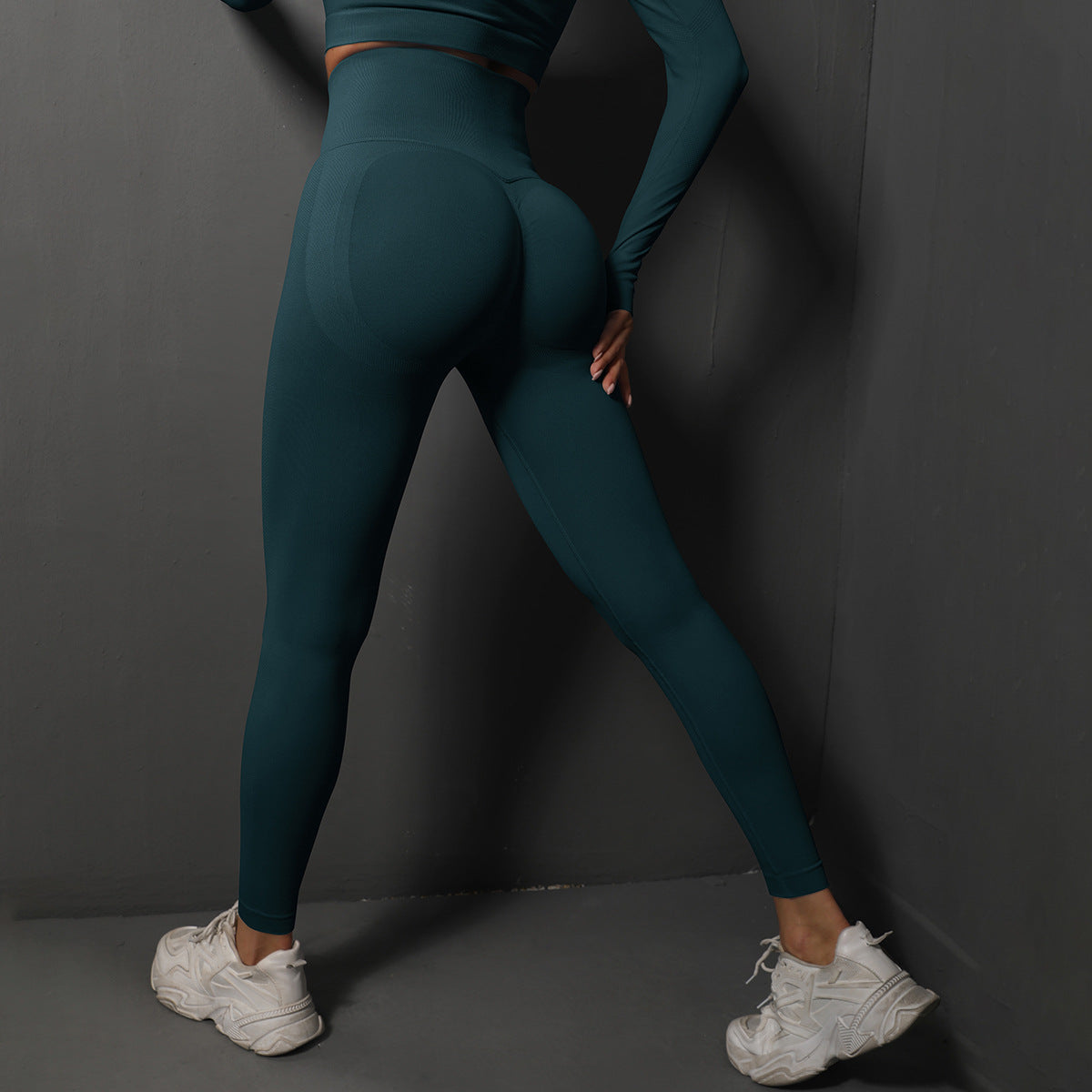 Womens Seamless Yoga Trousers High Waist Fitness Pants