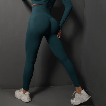 Womens Seamless Yoga Trousers High Waist Fitness Pants