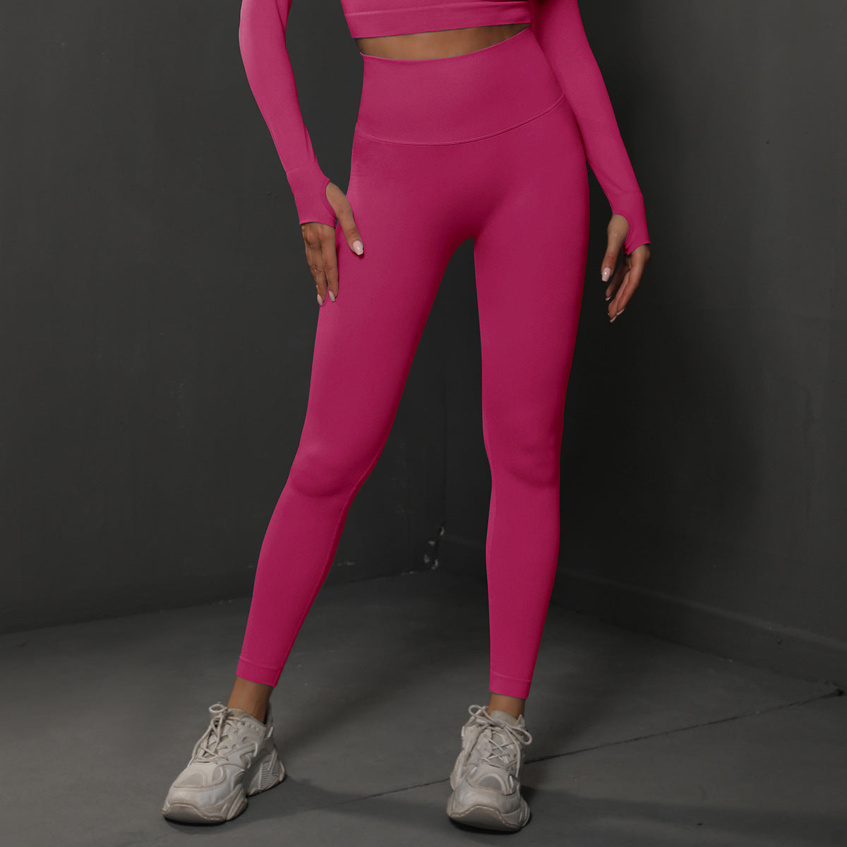 Womens Seamless Yoga Trousers High Waist Fitness Pants