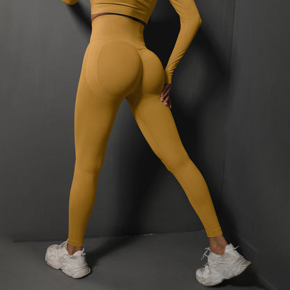 Womens Seamless Yoga Trousers High Waist Fitness Pants