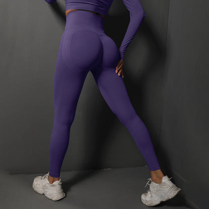 Womens Seamless Yoga Trousers High Waist Fitness Pants