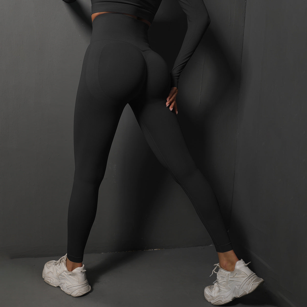 Womens Seamless Yoga Trousers High Waist Fitness Pants