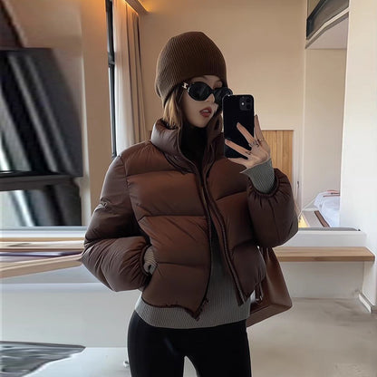 Womens Short Down Cotton Jacket