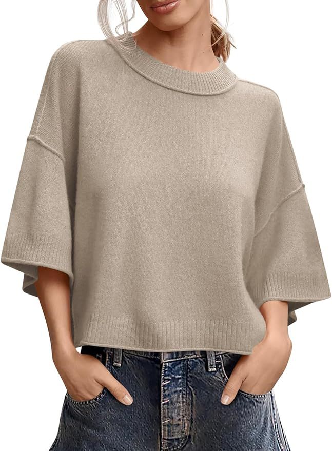 Womens Short Sleeve Knit Top