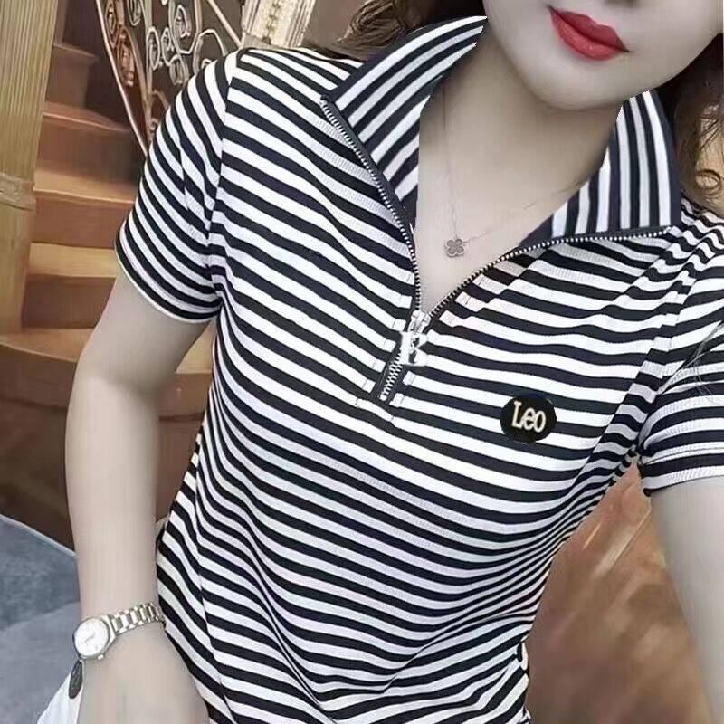 Womens Short Sleeve Polo T-Shirt