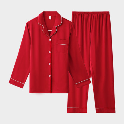 Womens Silk Feel Pajama Set
