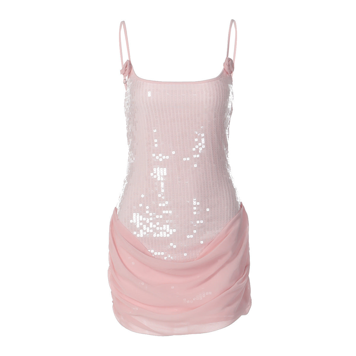 Womens Single Shoulder Sparkle Knit Dress