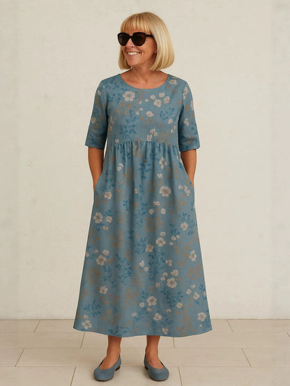 Womens Sleeveless A-Line Dress