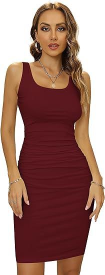 Womens Sleeveless Backless Bodycon Dress