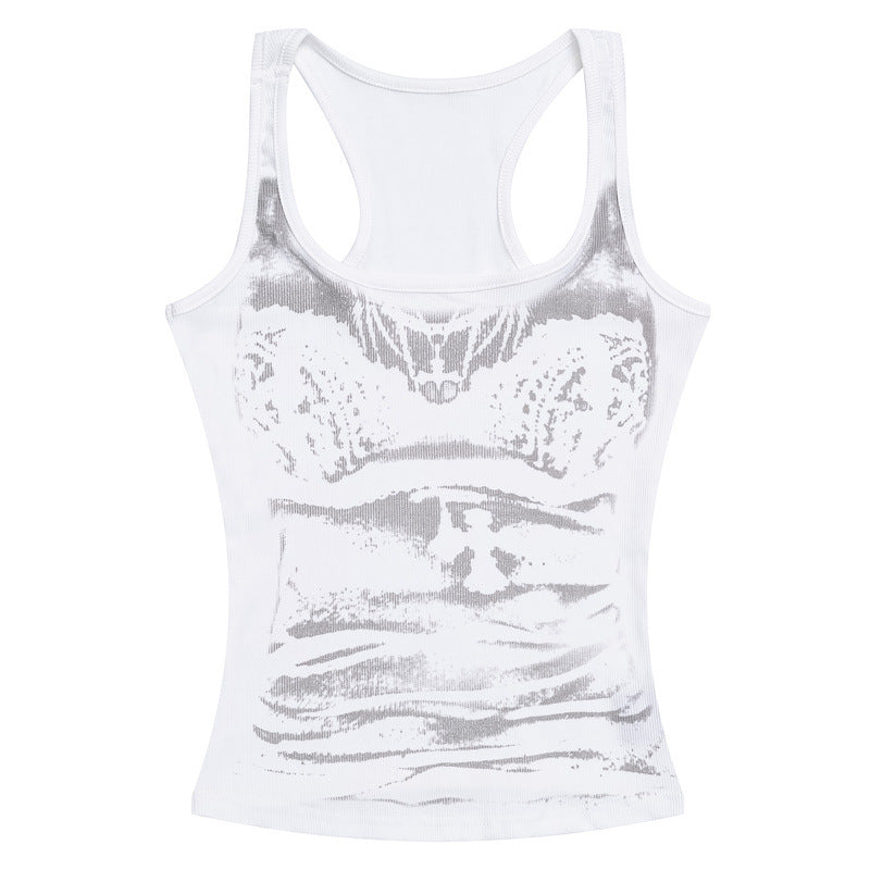 Womens Sleeveless Backless Tank Top