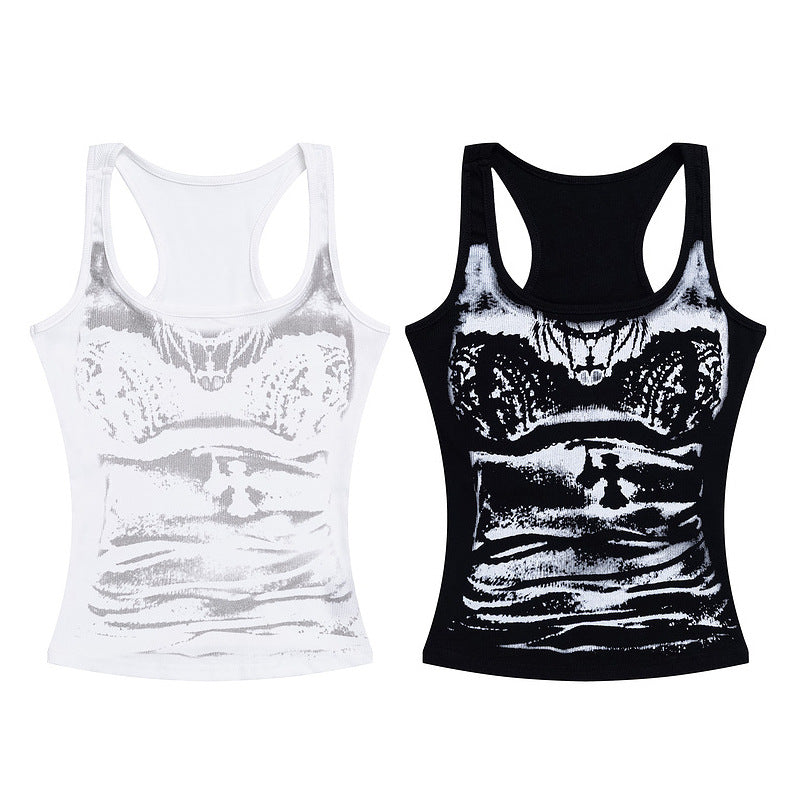 Womens Sleeveless Backless Tank Top